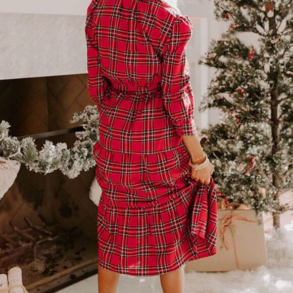 Ted Tartan Print Christmas Dress - Picture 5 of 5